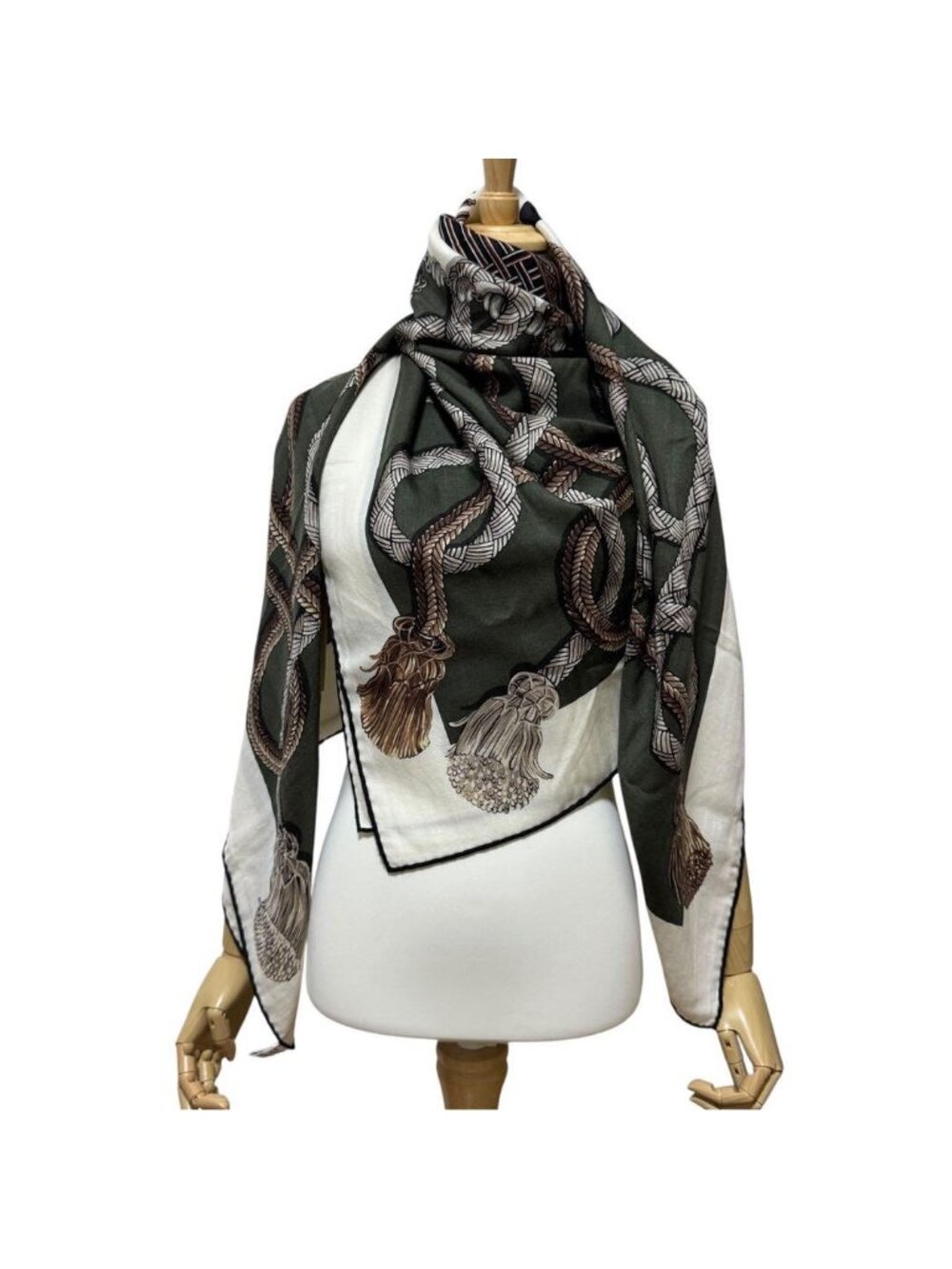 Hermes Carre Geant 140 Palfroi Casisir Shawl Horse Scarf